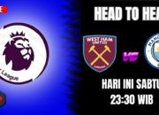 Head To Head Pertandingan West Ham vs Manchester City Liga Inggris