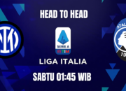 Head To Head Pertandingan Inter Milan vs Atalanta Liga Italia