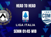 Head To Head Pertandingan Udinese vs Como Liga Italia