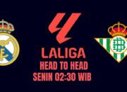 Head To Head Pertandingan Real Madrid vs Real Betis Liga Spanyol