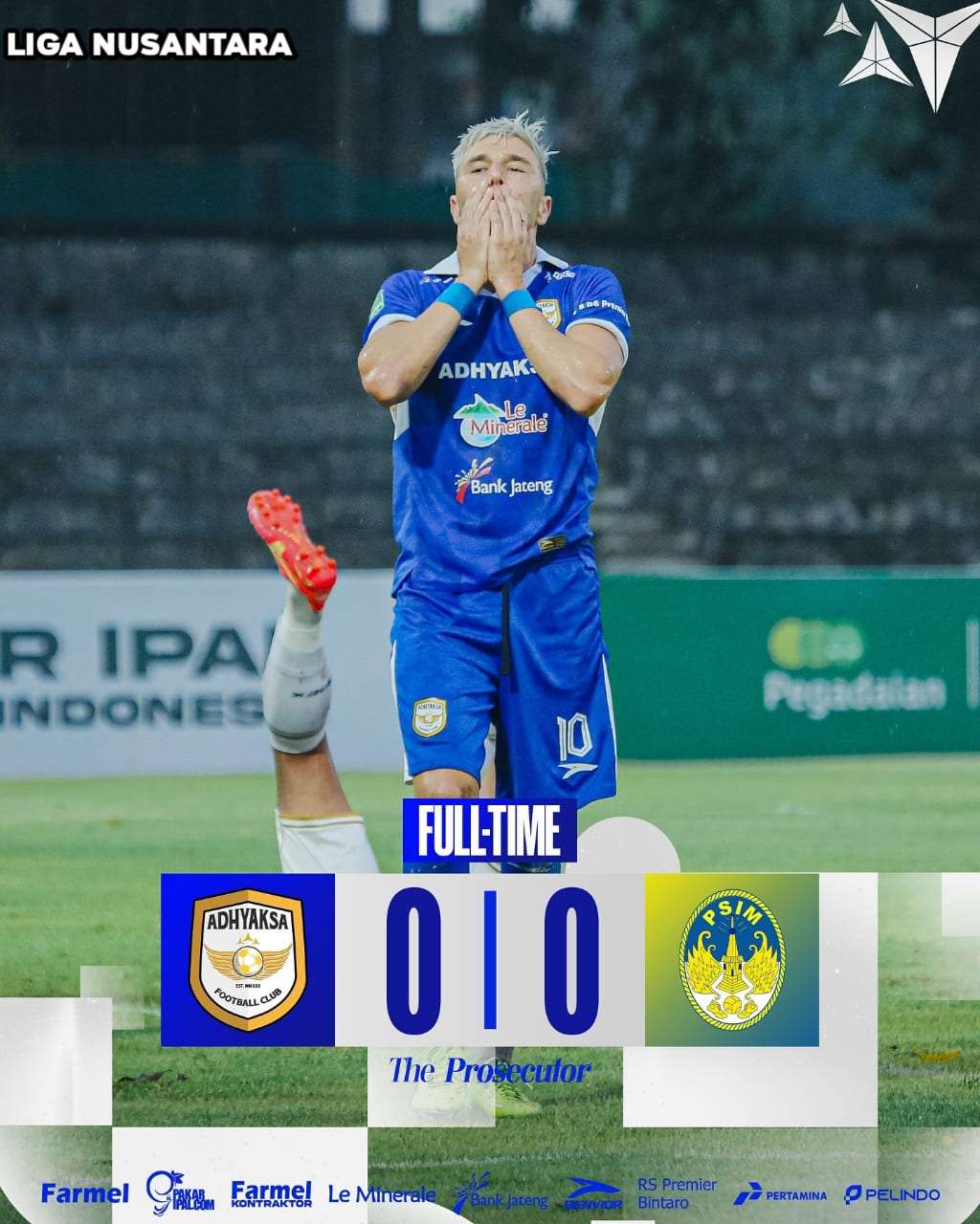 Adhiyaksa FC ditahan Imbang PSIM Jogja 0-0 di Markas Sendiri