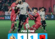 Sama Kuat, Pertandingan Semen Padang vs PSM Makassar Berakhir Imbang 1-1