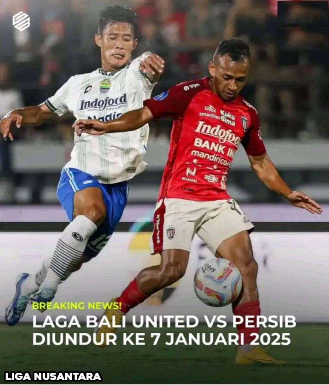 Laga Persib Bandung Melawan Bali United Akhirnya Resmi di Undur, Dikabulkan PT Lib