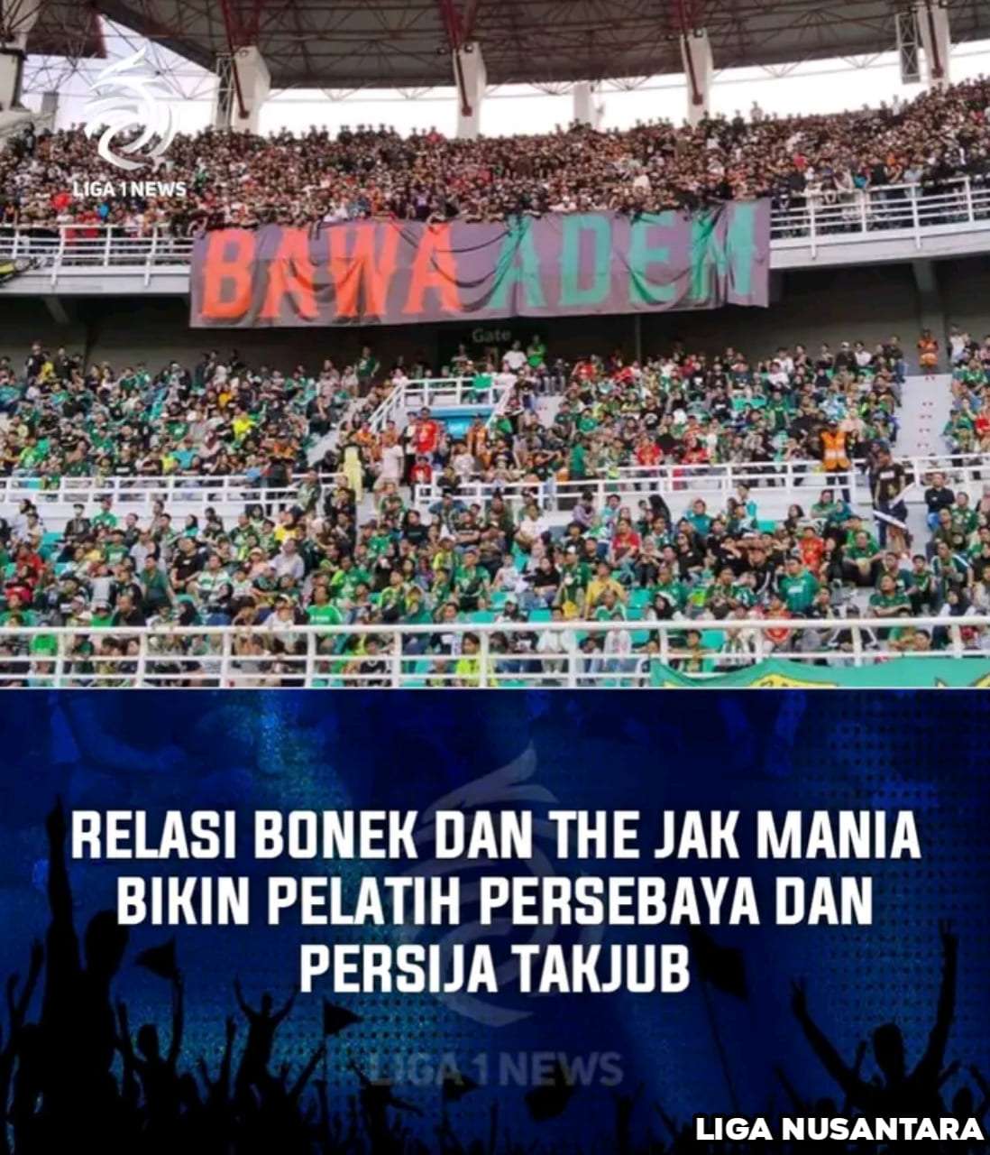 Sikap Damai The Jack Mania dengan Bonek Buat Pelatih Persebaya dan Persija Bangga