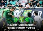 Duel Klasik Persebaya Surabaya vs Persija Jakarta Menjadi Laga Dengan Penonton Terbanyak di Liga 1 2024/2025