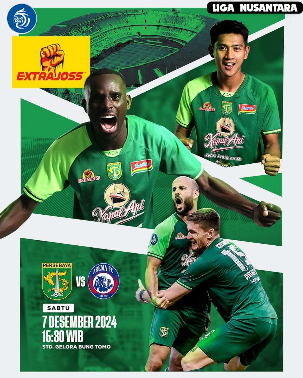 Prediksi Persebaya Surabaya vs Arema FC : Hear to Head dan Susunan Pemain