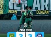 Persebaya Surabaya Menang Dramatis Atas Arema FC 3-2.