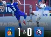 Persik Kediri Berhasil Raih Poin Penuh Dikandang Atas Arema FC 1-0