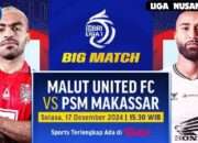 Prediksi Malut United vs PSM Makassar: Head to Head dan Susunan Pemain