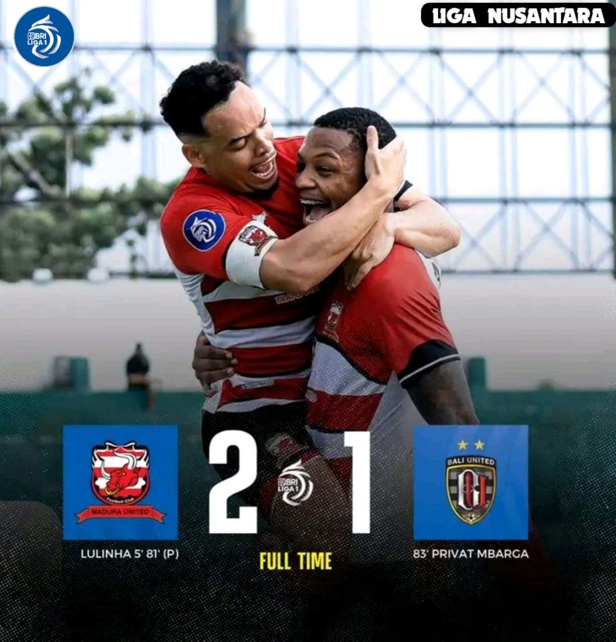 Madura United Berhasil Raih Poin Sempurna Di Kandang Usai Taklukan Bali United 2-1