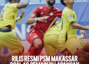 PSM Makassar Akhirnya Buka Suara Terkait Main Dengan 12 Pemain Saat Melawan Barito Putera