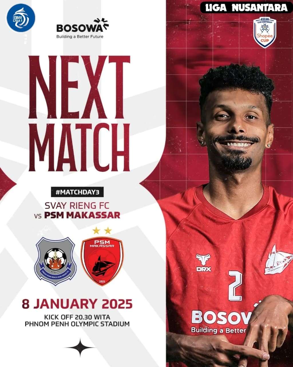 Prediksi Svay Rieng vs PSM Makassar: Head to Head dan Susunan Pemain