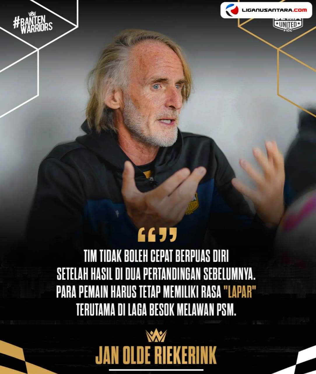 Pelatih Dewa United Minta Anak Asuhnya Fokus Kalahkan PSM Makassar