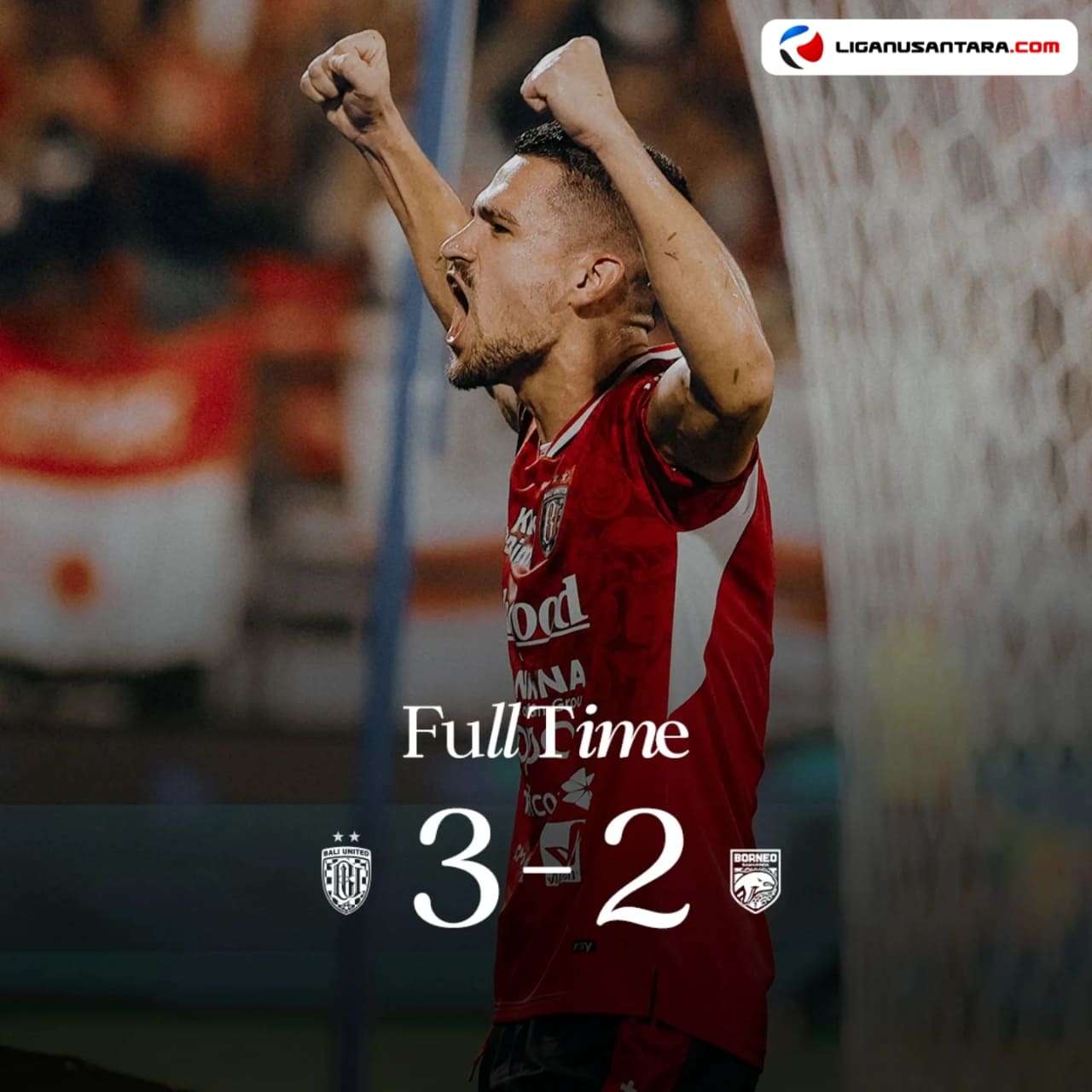 Bali United Kalahkan 10 Pemain Borneo FC 3-2