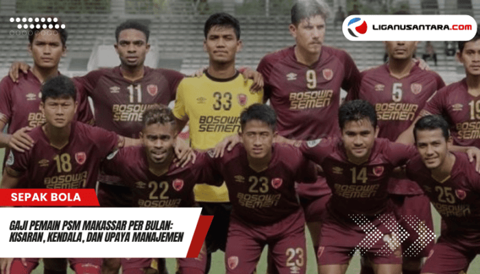 Gaji Pemain PSM Makassar Per Bulan: Kisaran, Kendala, dan Upaya Manajemen