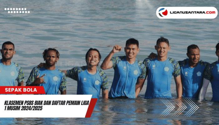 Klasemen PSBS Biak dan Daftar Pemain Liga 1 Musim 2024/2025