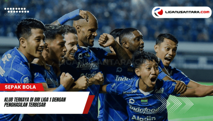 Klub Terkaya di BRI Liga 1 dengan Penghasilan Terbesar