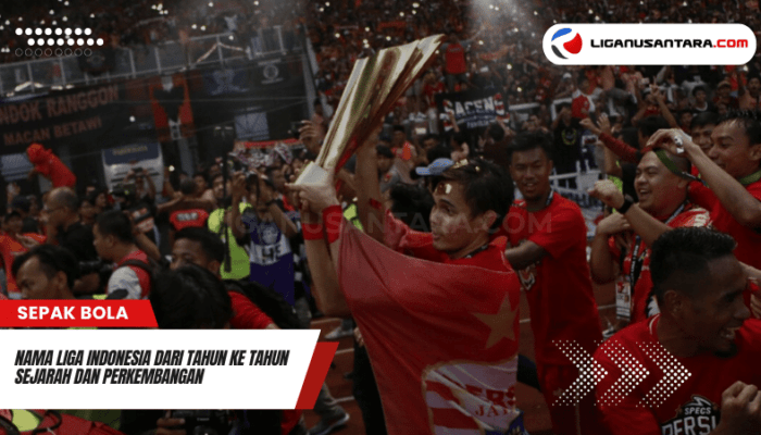 Nama Liga Indonesia dari Tahun ke Tahun, Sejarah dan Perkembangan Nama Liga Sepakbola Indonesia