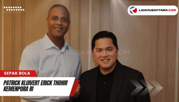 Kluivert Temui Erick Thohir Bahas Masa Depan Timnas