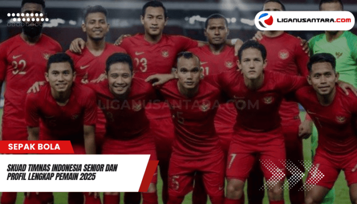 Skuad Timnas Indonesia Senior dan Profil Lengkap Pemain 2025