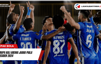 Berapa kali Arema juara Piala Presiden 2024