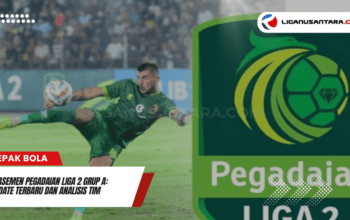 Klasemen Pegadaian Liga 2 Grup A: Update Terbaru dan Analisis Tim