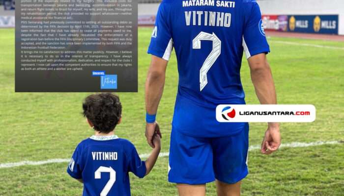 Mantan Pemain PSIS, Vitinho Buka Suara Terkait Tunggakan Gaji