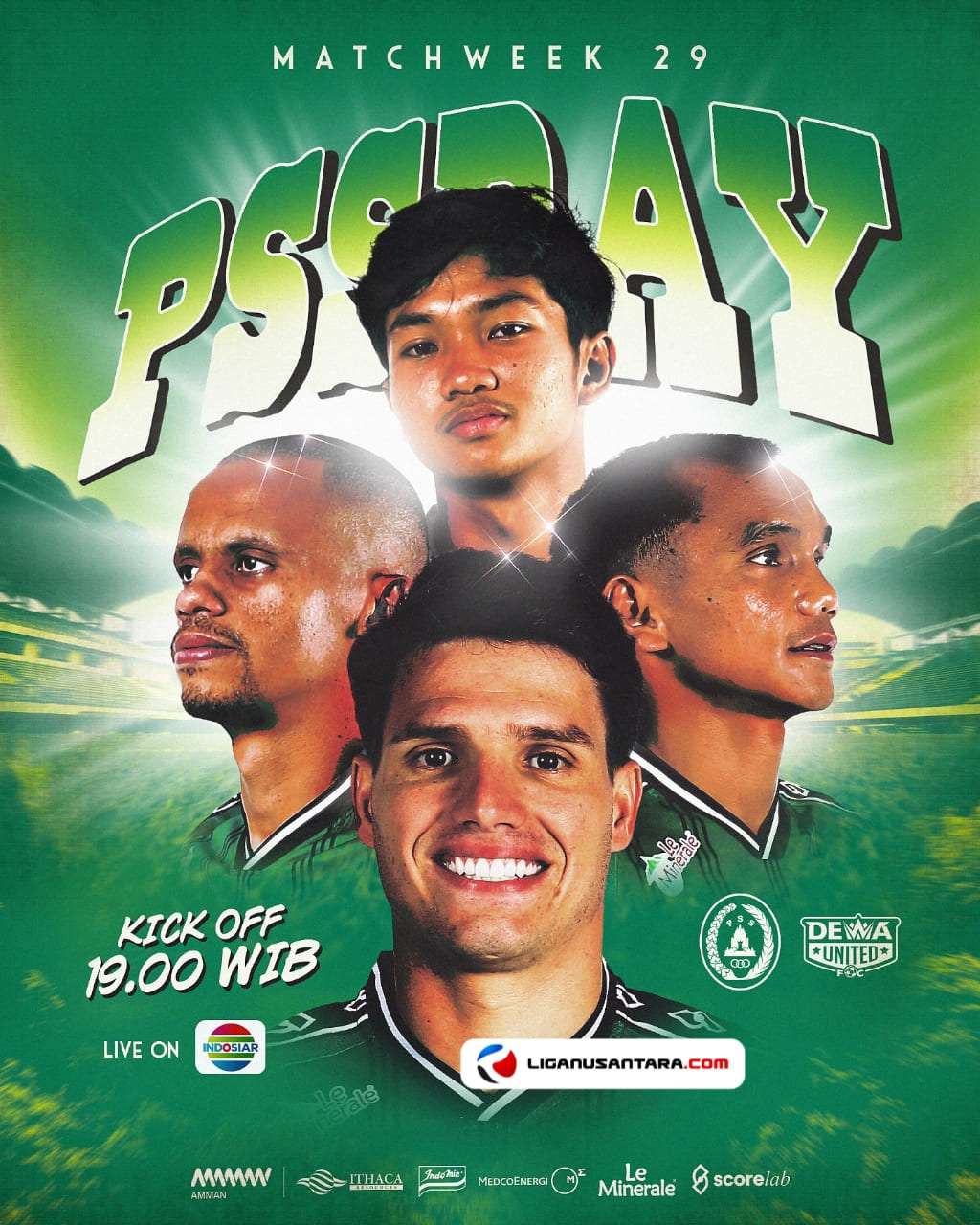 Prediksi PSS Sleman vs Dewa United: H2H dan Susunan Pemain