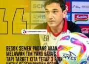 Hadapi Persija, Eduardo Almeida: Tak Ada Kata Kalah Lagi