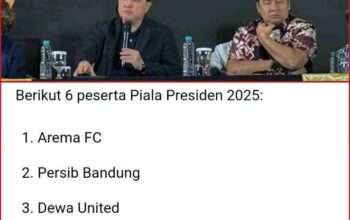 Persija Tidak Diundang di Piala Presiden 2025, Ketua Turnamen Minta Usul Ini