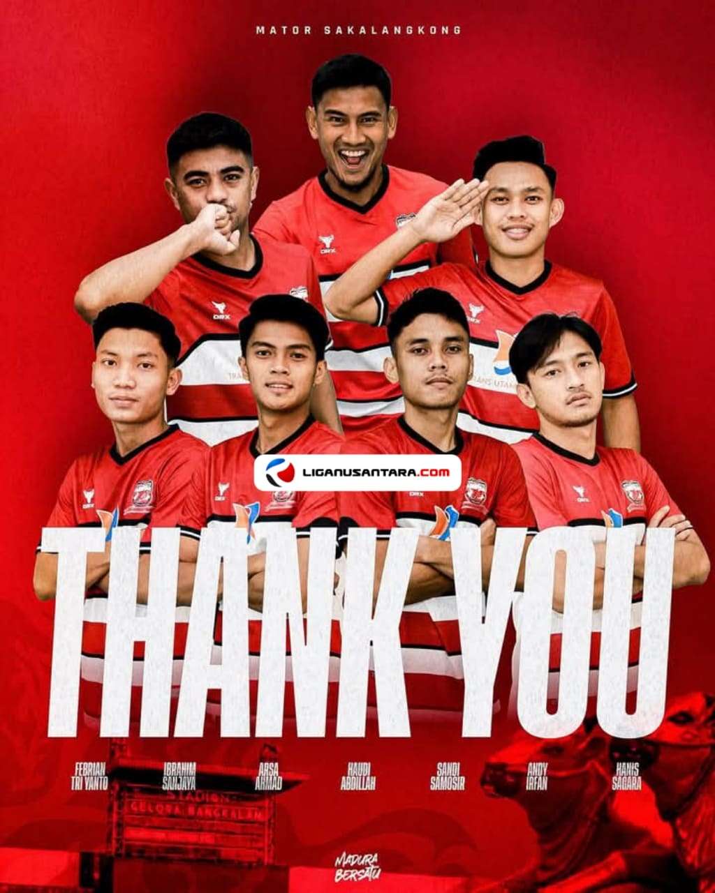 Madura United Resmi Lepas 7 Pemain Lokalnya