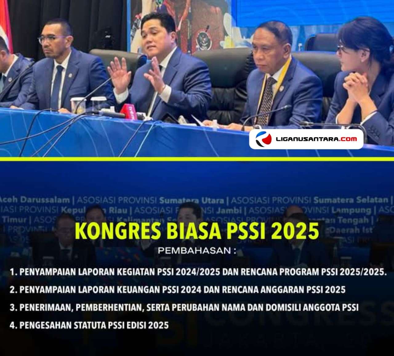 Agenda Kongres Biasa PSSI 2025