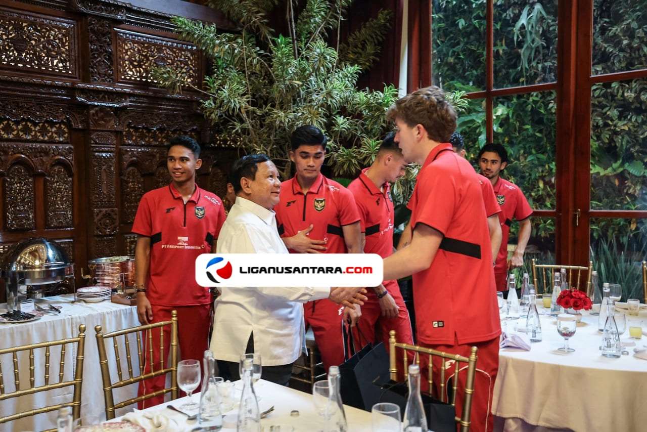 Prabowo Subianto mengundang untuk memberikan dukungan kepada timnas Indonesia yang akan melawan Jepang.