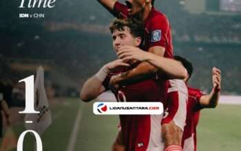 Hasil Timnas Indonesia vs China: 1-0