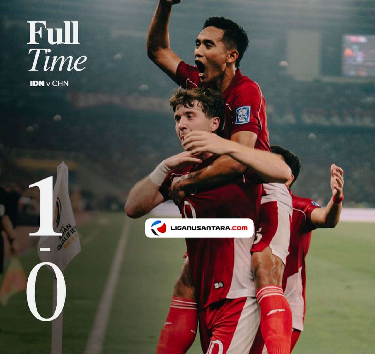 Hasil Timnas Indonesia vs China: 1-0