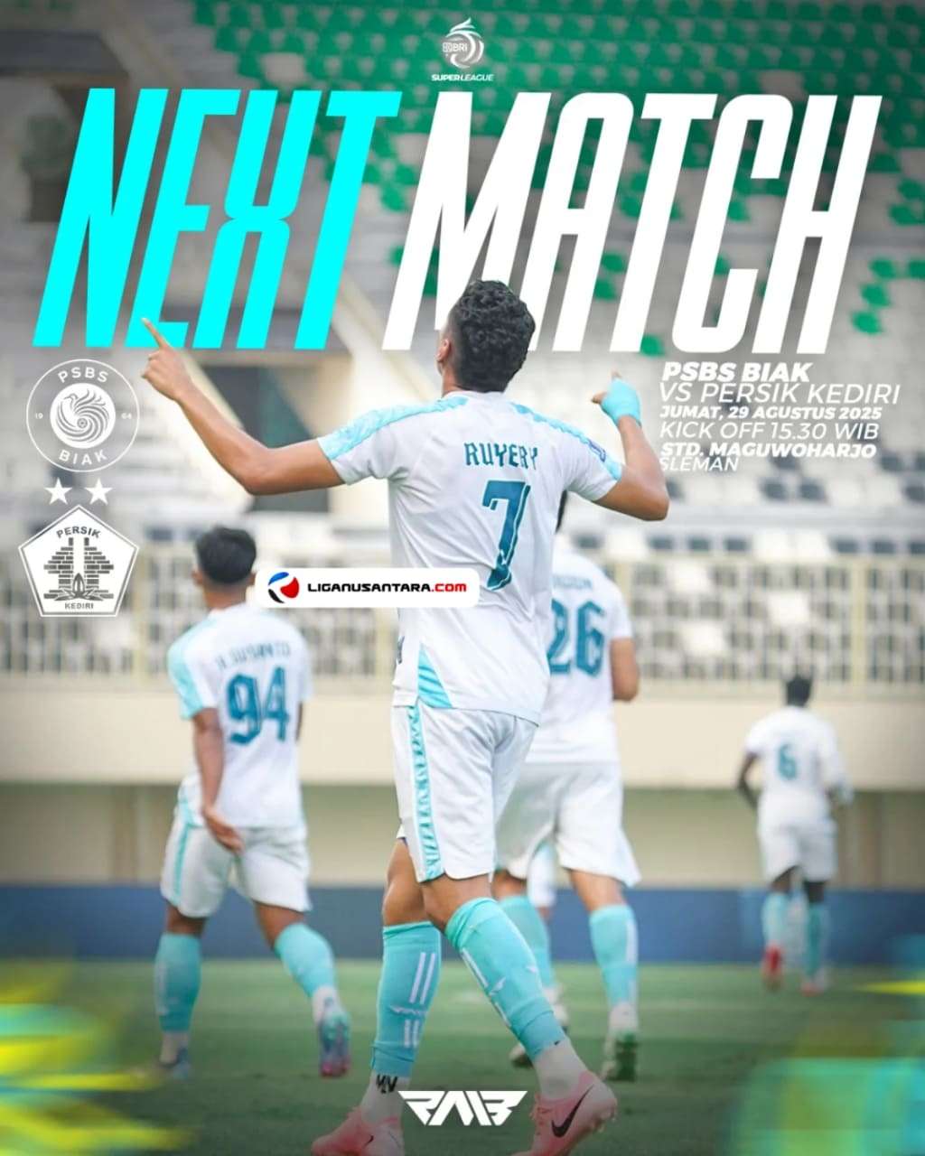 Prediksi PSBS Biak vs Persik Kediri: H2H dan Susunan Pemain