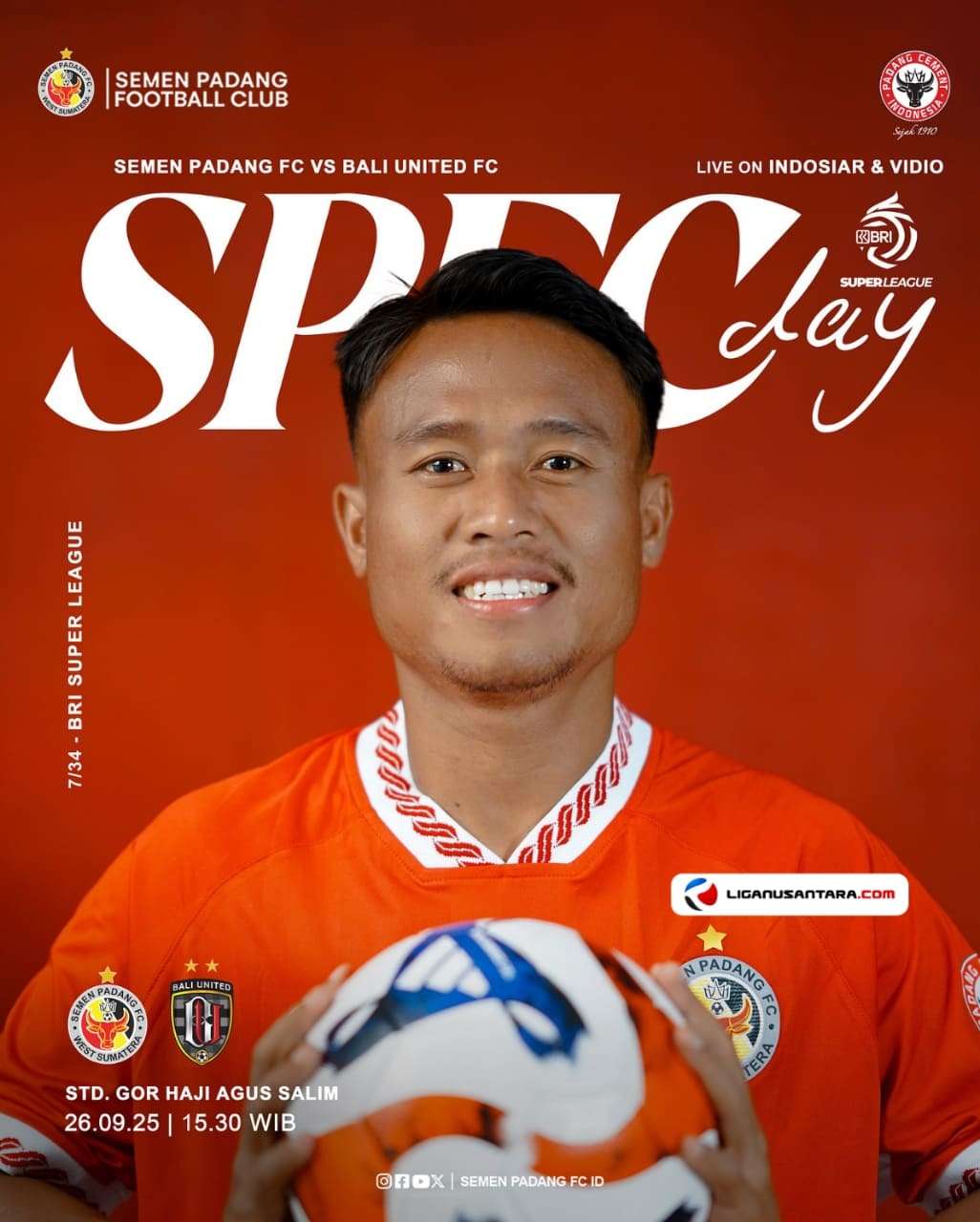 Prediksi Semen Padang vs Bali United: H2H dan Susunan Pemain