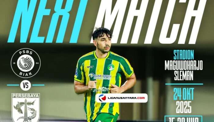 Prediksi Skor PSBS Biak vs Persebaya Surabaya
