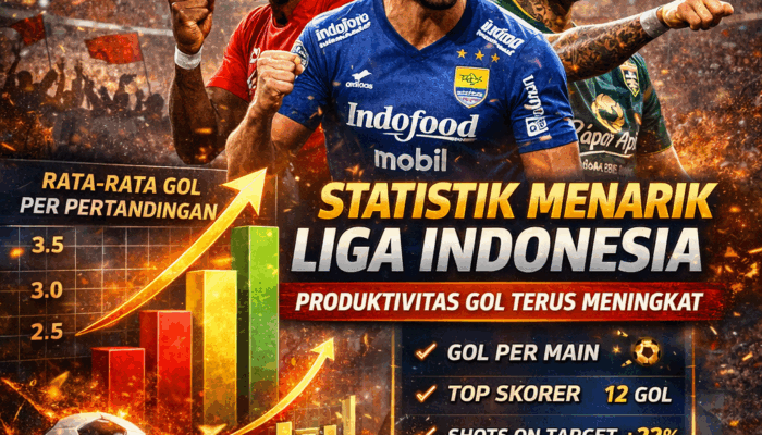 Statistik Menarik Liga Indonesia: Produktivitas Gol Terus Meningkat