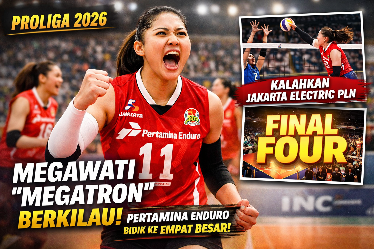 Proliga 2026 – Megawati Tampil Tenang di Momen Krusial, Pertamina Enduro Bidik Start Ideal