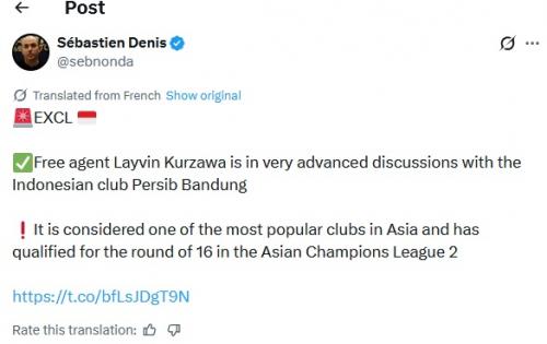 Mantan Bek PSG Layvin Kurzawa Dikaitkan dengan Persib Bandung, Jurnalis Prancis Ungkap Negosiasi