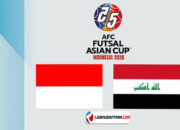 Prediksi Timnas Futsal Indonesia Vs Irak di Piala Asia Futsal 2026