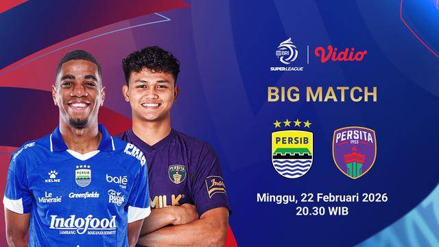 Jadwal Live Persib Bandung vs Persita Tangerang di BRI Super League 2025/2026