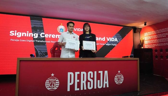 Persija Gandeng VIDA untuk Digitalisasi Administrasi, Jadi Pelopor Transformasi Digital di Liga Indonesia