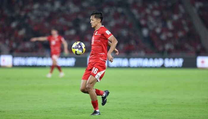 Aksi Dony Tri Pamungkas pada laga Timnas Indonesia lawan St. Keitt and Nevis di FIFA Series 2026