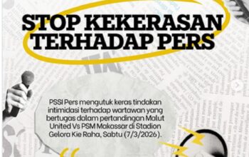 PWI dan PSSI Pers Soroti Dugaan Intimidasi Wartawan Usai Laga Malut United vs PSM Makassar