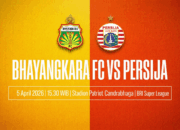 Prediksi BRI Super League: Bhayangkara FC vs Persija Jakarta, 5 April 2026