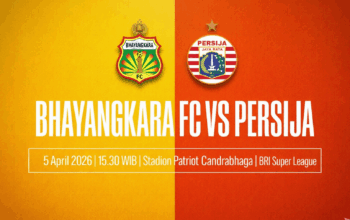 Prediksi BRI Super League: Bhayangkara FC vs Persija Jakarta, 5 April 2026