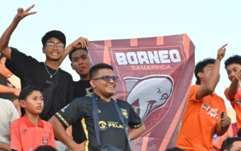 Suporter Borneo FC diminta padati Stadion Segiri/foto dok Borneo FC