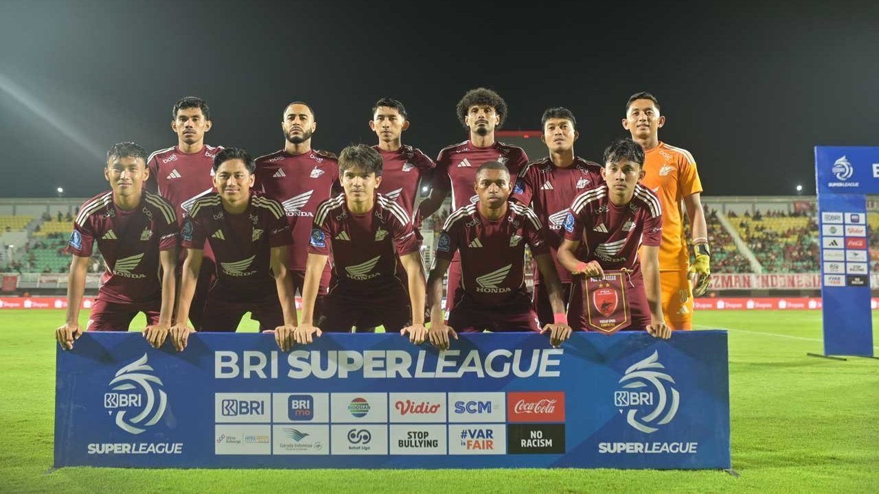Starting XI PSM Makassar pada laga BRI Super League 2025/2026